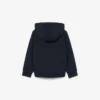 Renk Bloklu Fermuarlı Kapüşonlu Sweatshirt