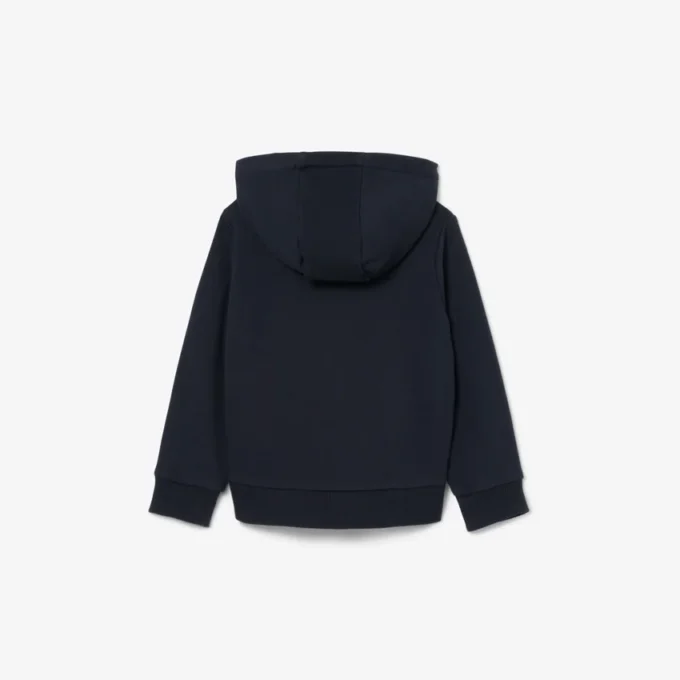 Renk Bloklu Fermuarlı Kapüşonlu Sweatshirt