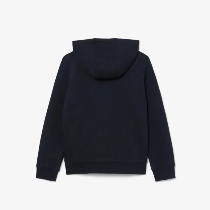 Renk Bloklu Fermuarlı Kapüşonlu Sweatshirt