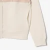 Renk Bloklu Fermuarlı Kapüşonlu Sweatshirt