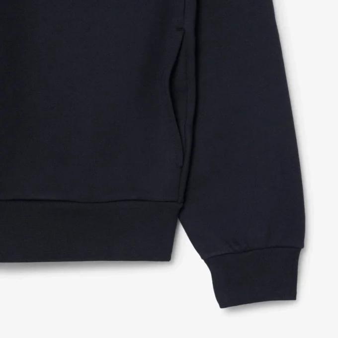Renk Bloklu Fermuarlı Kapüşonlu Sweatshirt