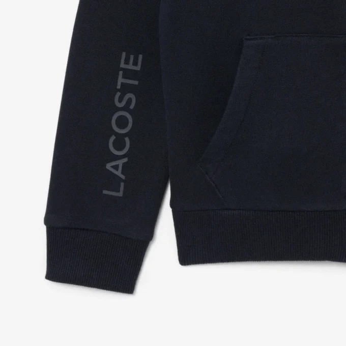 Renk Bloklu Fermuarlı Kapüşonlu Sweatshirt