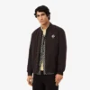 Retro Rozetli Su Geçirmez Bomber Ceket
