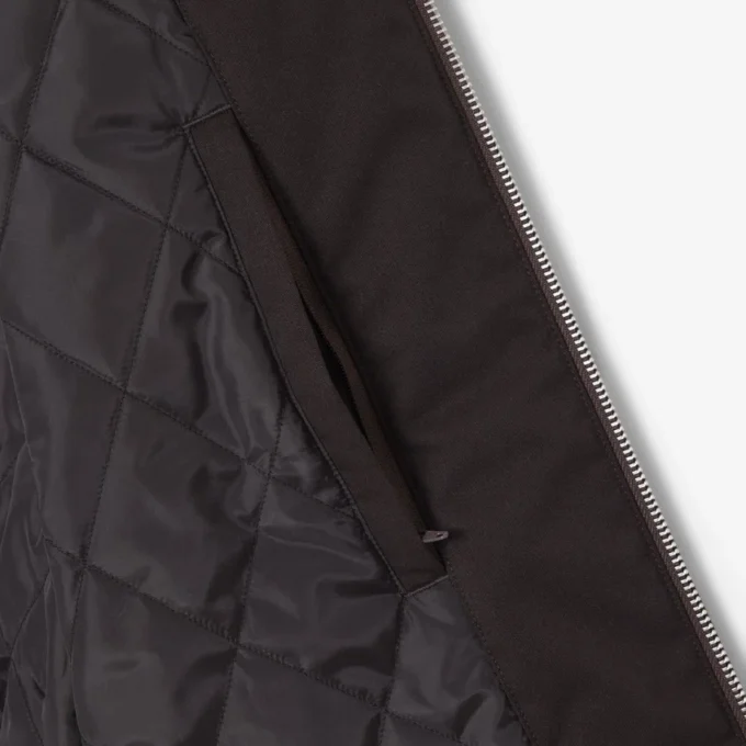 Retro Rozetli Su Geçirmez Bomber Ceket