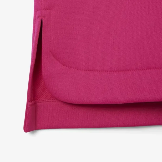 Runway Badge Accent Oversized Satin Polo Tişört