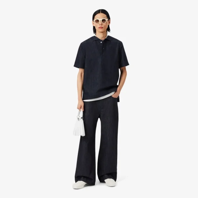 Runway Bol Kesim Denim Polo Tişört