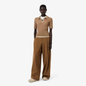 Runway Geniş Kesim Yün Blend Pantolon