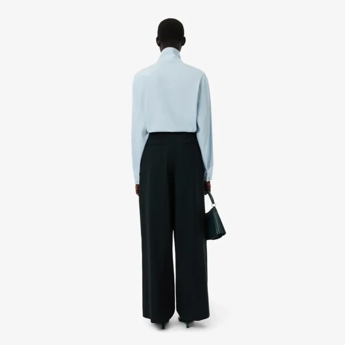 Runway Geniş Kesim Yün Blend Pantolon