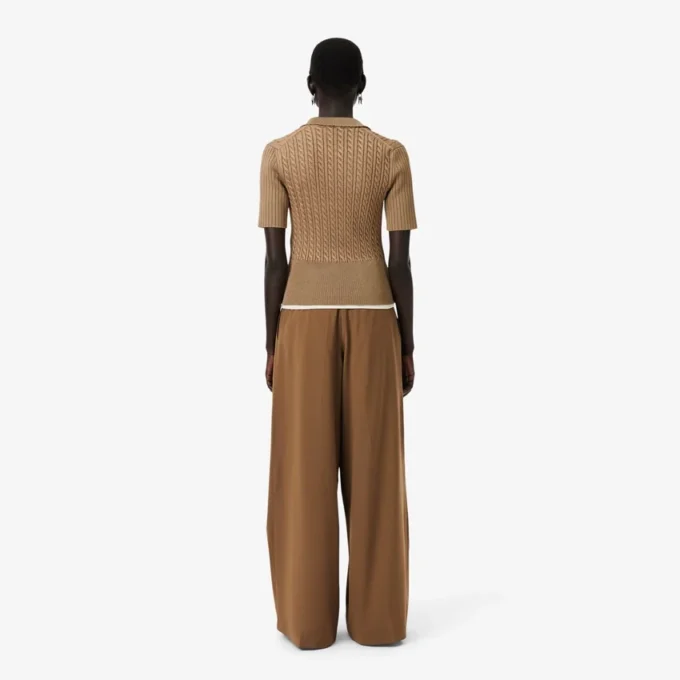 Runway Geniş Kesim Yün Blend Pantolon