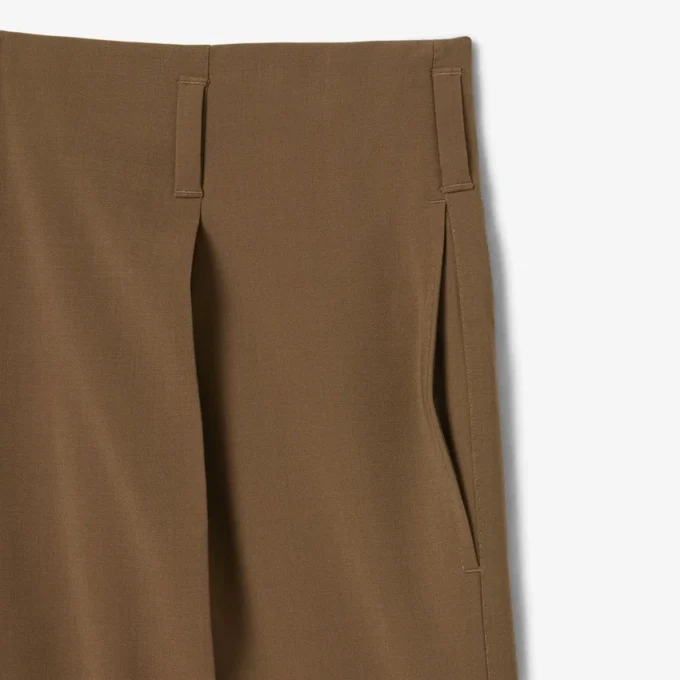 Runway Geniş Kesim Yün Blend Pantolon