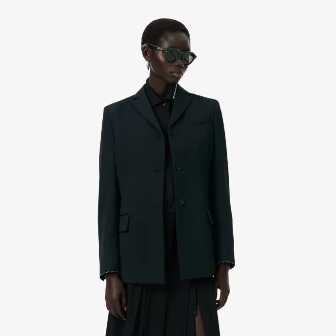 Runway Hafif Yün Blazer