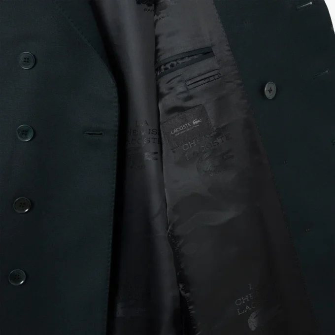 Runway Çift Düğmeli Hafif Yün Blazer