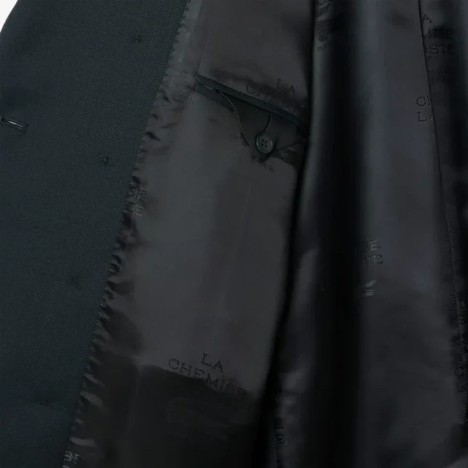 Runway Çift Düğmeli Hafif Yün Blazer