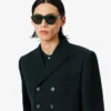 Runway Çift Düğmeli Hafif Yün Blazer