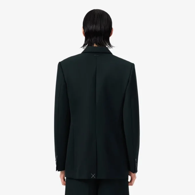 Runway Çift Düğmeli Hafif Yün Blazer
