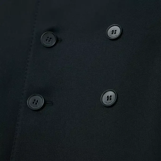 Runway Çift Düğmeli Hafif Yün Blazer