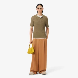 Runway Kablo Örgü Polo Yaka Kazak