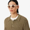 Runway Kablo Örgü Polo Yaka Kazak