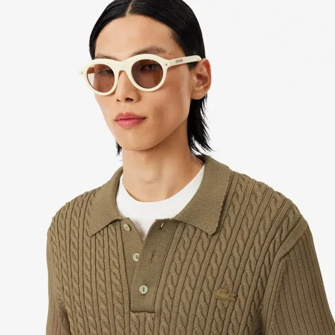 Runway Kablo Örgü Polo Yaka Kazak