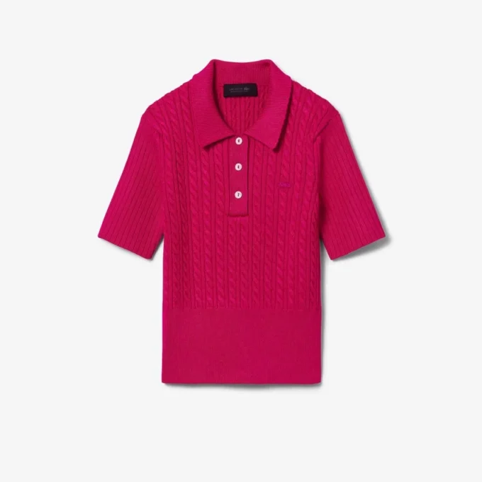 Runway Kablo Örgü Polo Yaka Kazak