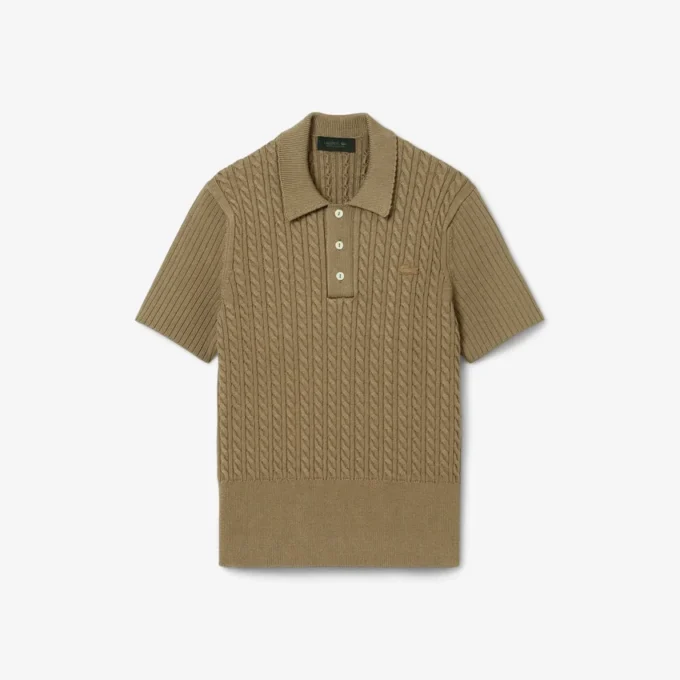 Runway Kablo Örgü Polo Yaka Kazak