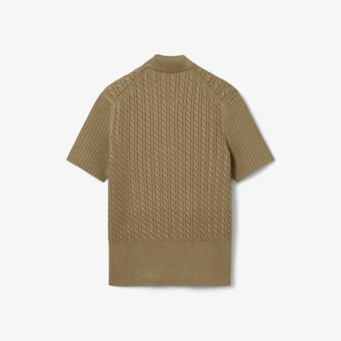 Runway Kablo Örgü Polo Yaka Kazak