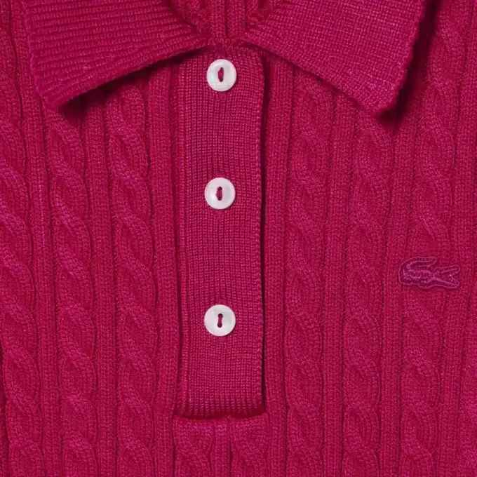 Runway Kablo Örgü Polo Yaka Kazak