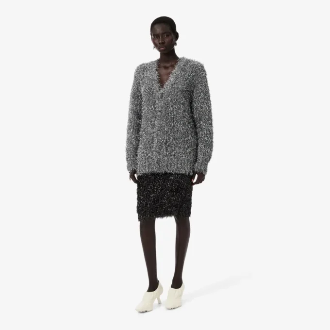 Runway Lurex Örgü Etek