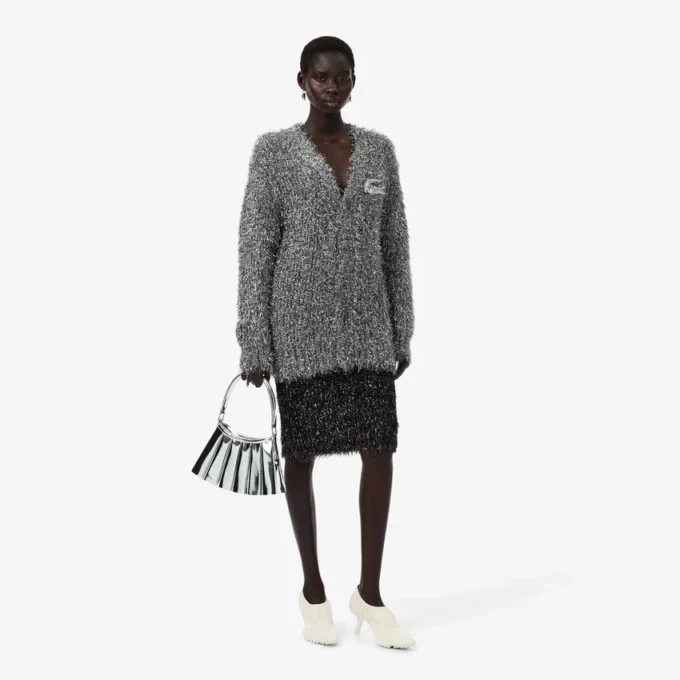 Runway Lurex Örgü Etek