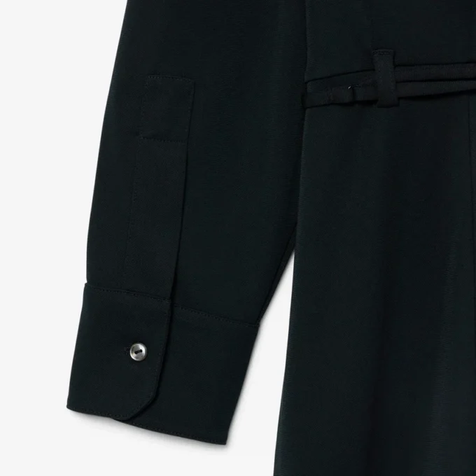 Runway Pileli Polo Tişört Maxi Elbise