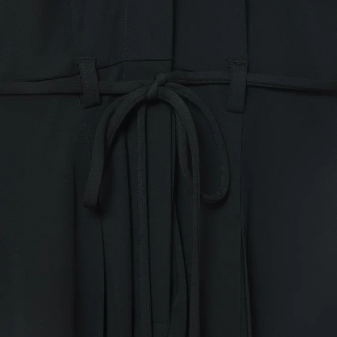 Runway Pileli Polo Tişört Maxi Elbise