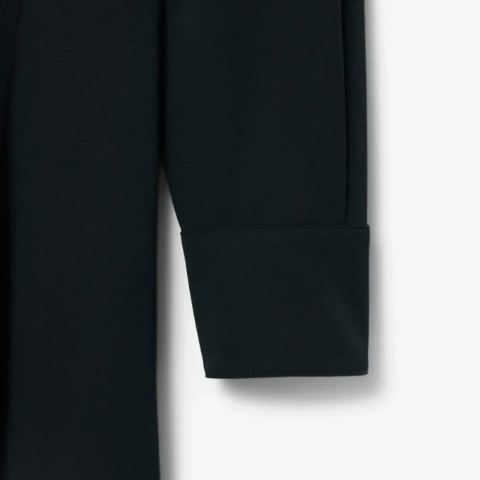 Runway Pileli Polo Tişört Maxi Elbise
