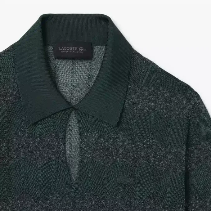 Runway Pointelle Polo Tişört Yakalı Kazak