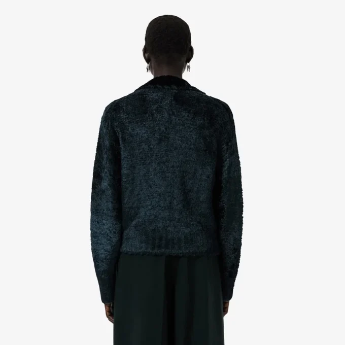 Runway Polo Tişört Yakalı Kadife Kazak