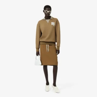 Runway Polo Tişört Yakalı Rozetli Sweatshirt