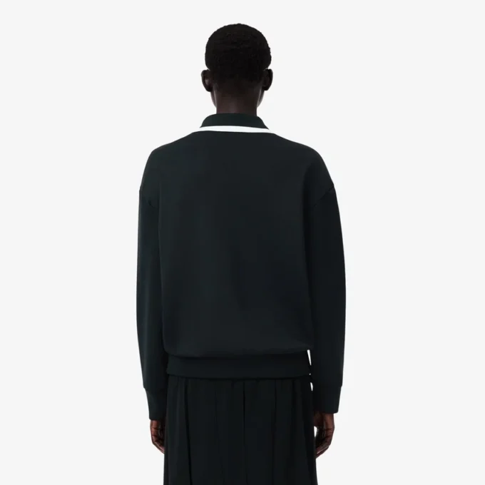Runway Polo Tişört Yakalı Rozetli Sweatshirt