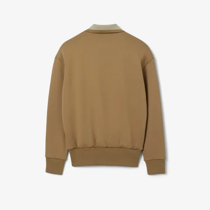 Runway Polo Tişört Yakalı Rozetli Sweatshirt