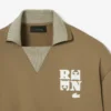 Runway Polo Tişört Yakalı Rozetli Sweatshirt