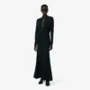 Runway Polo Yakalı İpek Maxi Elbise