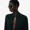 Runway Polo Yakalı İpek Maxi Elbise