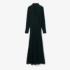 Runway Polo Yakalı İpek Maxi Elbise