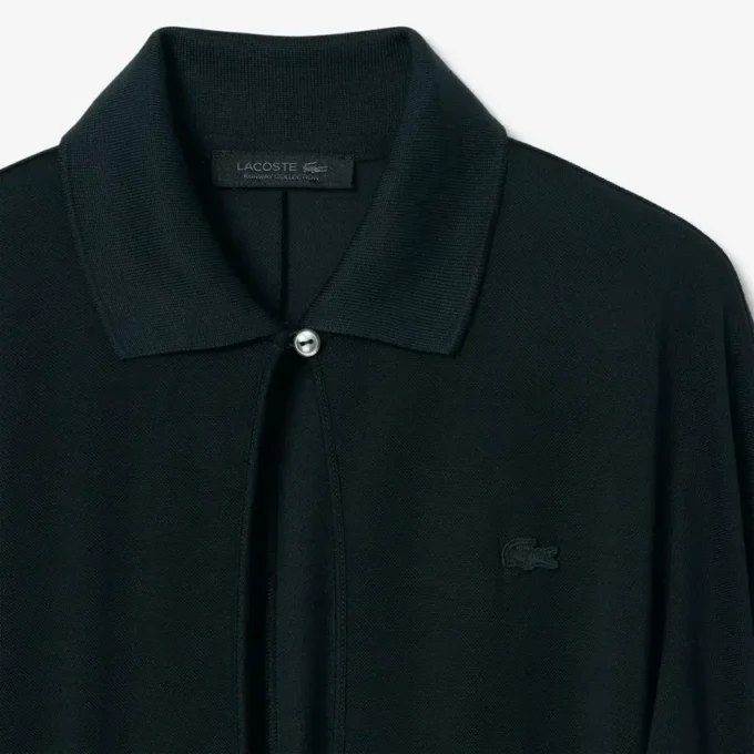 Runway Polo Yakalı İpek Maxi Elbise