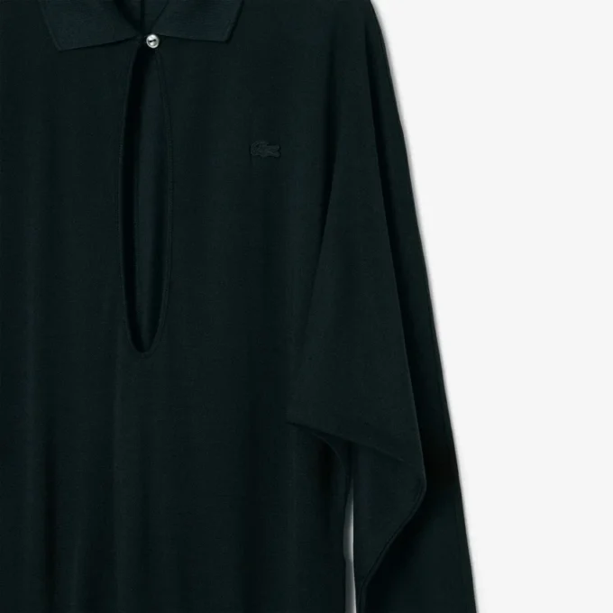 Runway Polo Yakalı İpek Maxi Elbise