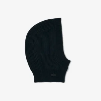 Runway Rib Örgü Keçe Yün Balaclava