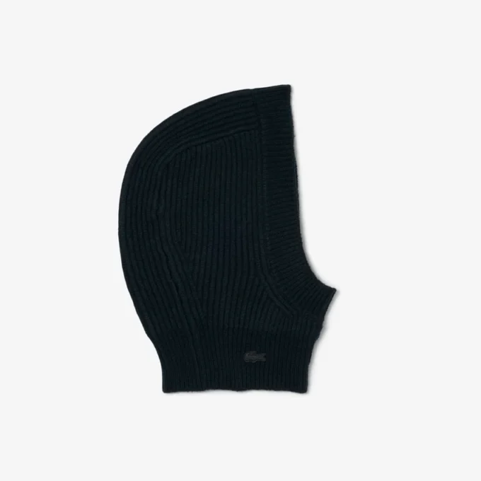 Runway Rib Örgü Keçe Yün Balaclava
