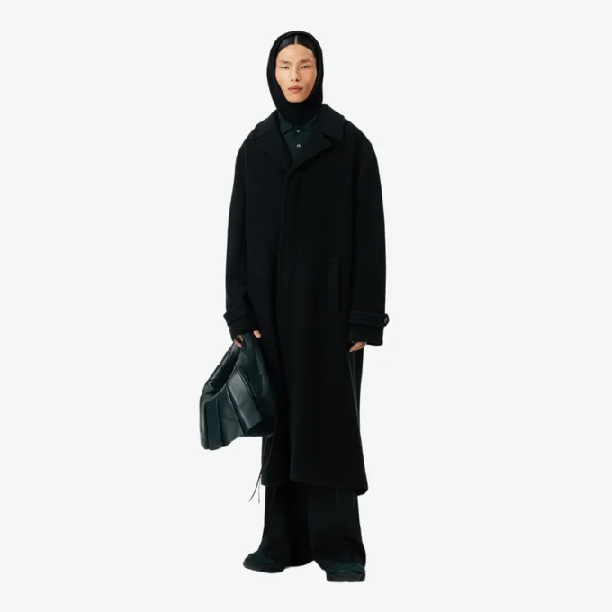 Runway Rib Örgü Keçe Yün Balaclava