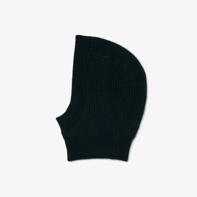 Runway Rib Örgü Keçe Yün Balaclava