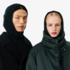Runway Rib Örgü Keçe Yün Balaclava