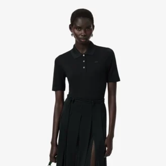 Runway Slim Fit İpek Mini-Piqua Polo Tişört