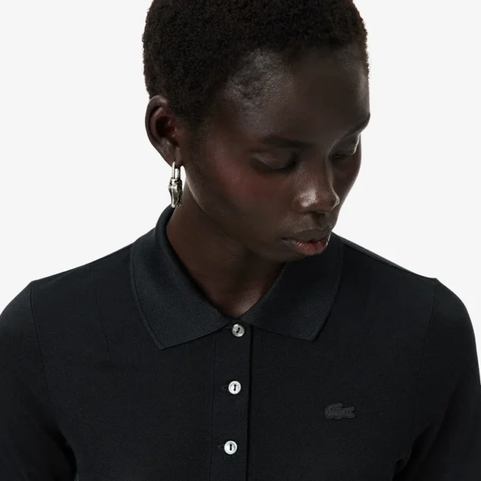 Runway Slim Fit İpek Mini-Piqua Polo Tişört